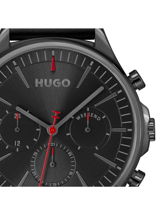 HUGO BOSS HUGO BOSS WATCH ROUND ANALOG MEN'S BLACK CASE WATCH - 1530408 - Image 4