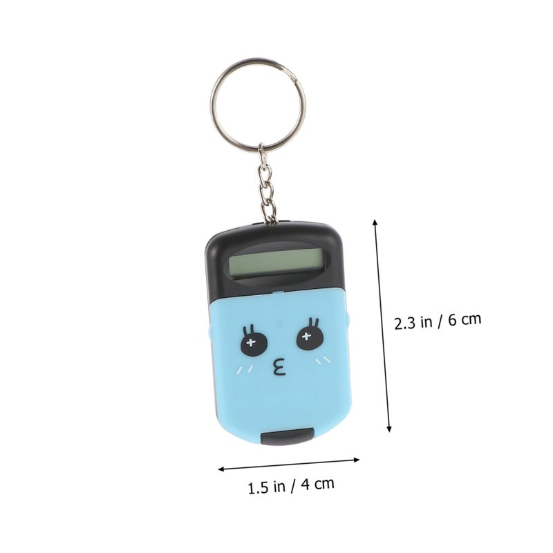 Mini Portable Calculator 2 Pack Cute Cartoon Design Lightweight Durable Plastic For Students Office Classroom - Image 3