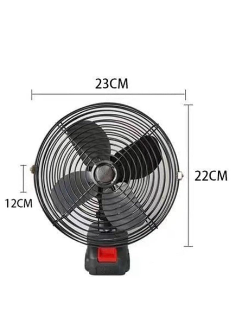 SUKILO - Rechargeable Portable Outdoor Wireless Camping Fan, 8-Inch Battery Operated Outdoor Camping Fan, 2 Speeds, Quiet, and Lightweight with Long Battery Life, Ideal for Camping - Image 1
