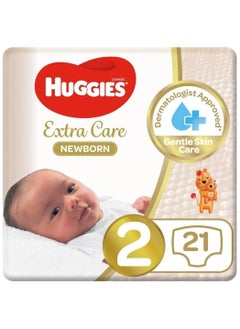 Huggies Extra Care Newborn Diapers Size 2 For 4 - 6 kg Baby, Pack of 21's - pzsku/Z8EEECC4EBB411C8B4477Z/45/_/1729502443/4e1c084c-7c93-444e-b315-d7307de47734