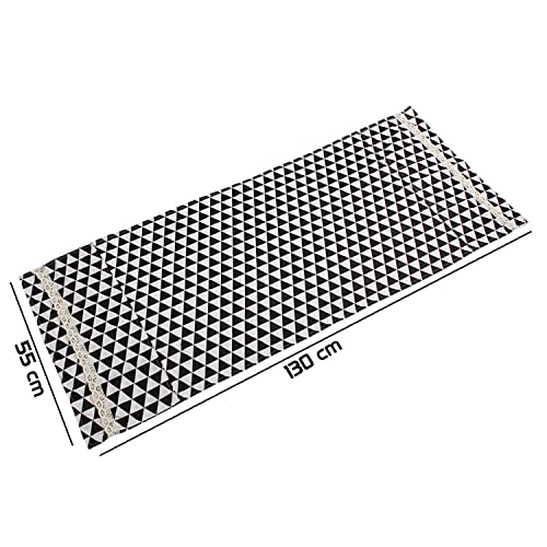 Quakzapp Refrigerator Cover Sea Cotton Cloth Anti-dust Cover Fridge Towel dust Cover Freezer Refrigerator Desktop Sundries Washing Machine Organize Storage Bags ( 130 x 55 cm) (Black) - Image 4
