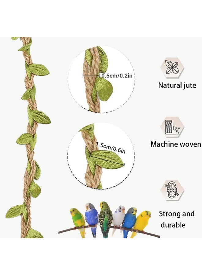 YdingYshengL Parrot Stand Swing Toys,Natural Wood for Birds Toys,Cage Accessories,Suitable for Budgerigar, Parakeet, Conure, Cockatiel, Mynah, Love Birds, Finches and Other Small  Birds - Image 2