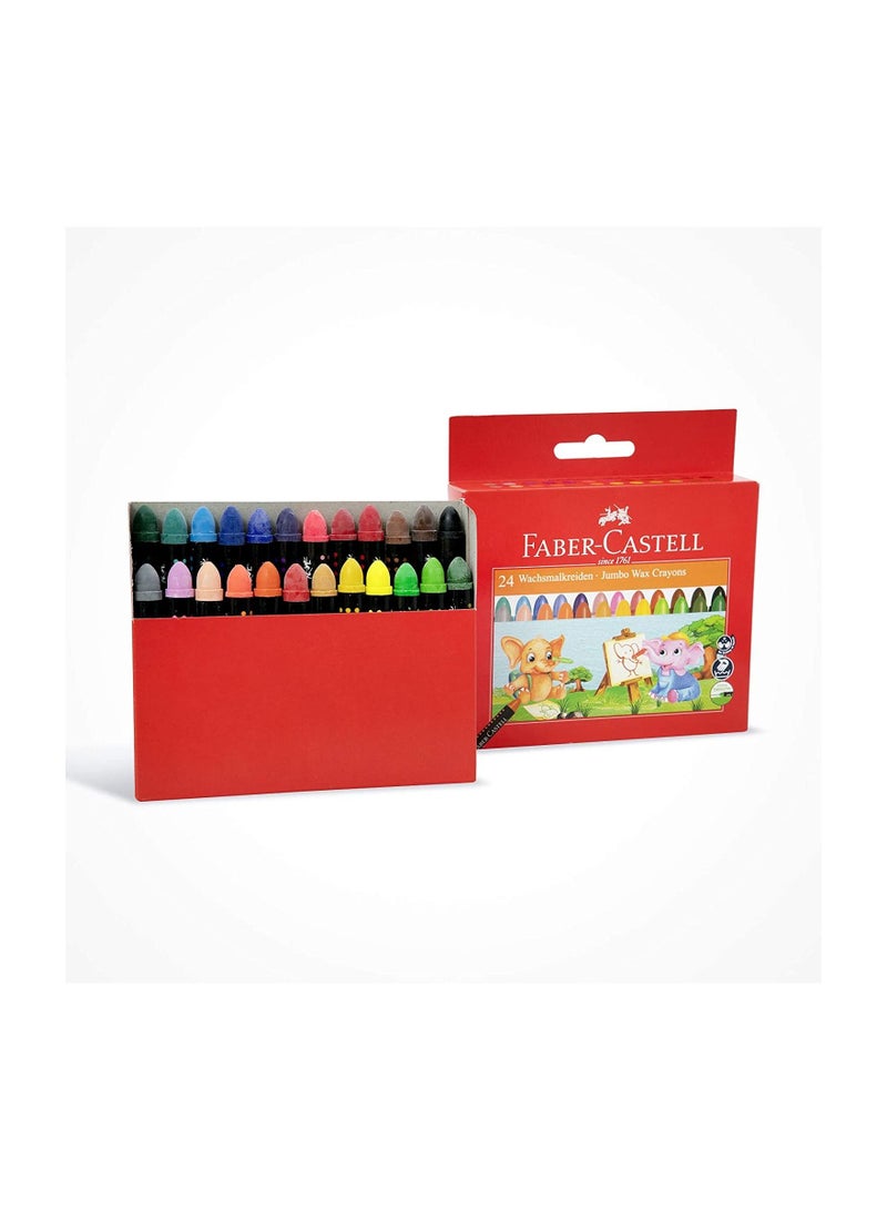 Faber-Castell 90Mm Jumbo Wax Crayons (Pack of 24) - Image 2