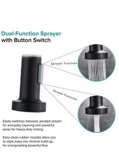 XiuWoo Kitchen Faucet Deck Mounted Mixer Tap 360 Degree Rotation Stream Sprayer Nozzle Kitchen Sink Hot Cold Taps  - Image 4