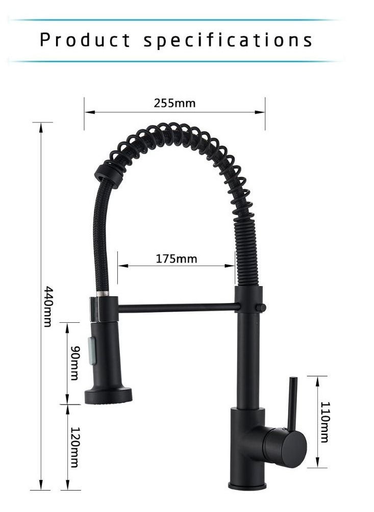 XiuWoo Kitchen Faucet Deck Mounted Mixer Tap 360 Degree Rotation Stream Sprayer Nozzle Kitchen Sink Hot Cold Taps  - Image 5
