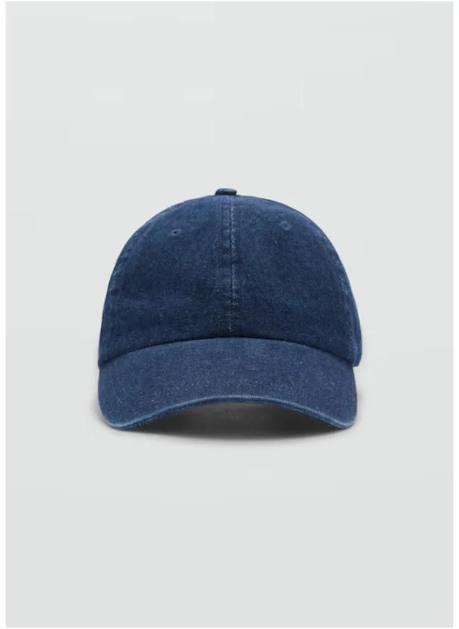 مانجو Denim Cap With Visor