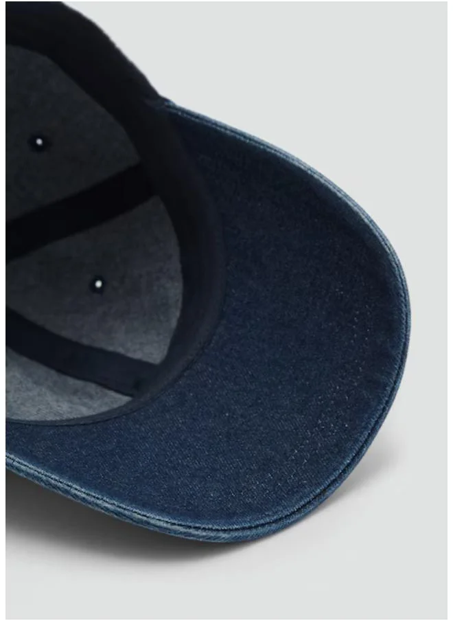 MANGO Denim Cap With Visor