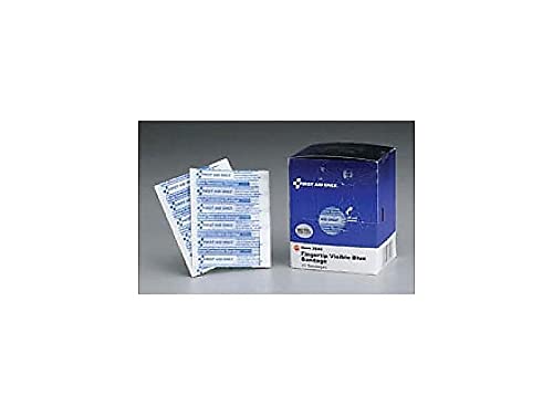 First Aid Only FAE-3040 SmartCompliance Refill Blue Metal Detectable Fingertip Bandages, First Aid Kit Refill Supplies for Business, Food Service, Restaurants, Worksites, and Home, 20 Count - Image 3