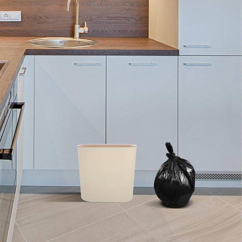 Large Plastic Garbage Bin with Lid, Kitchen Trash Can for Bathroom and Laundry Room, Narrow Space Wastebasket for Home Office Bedroom - Image 5