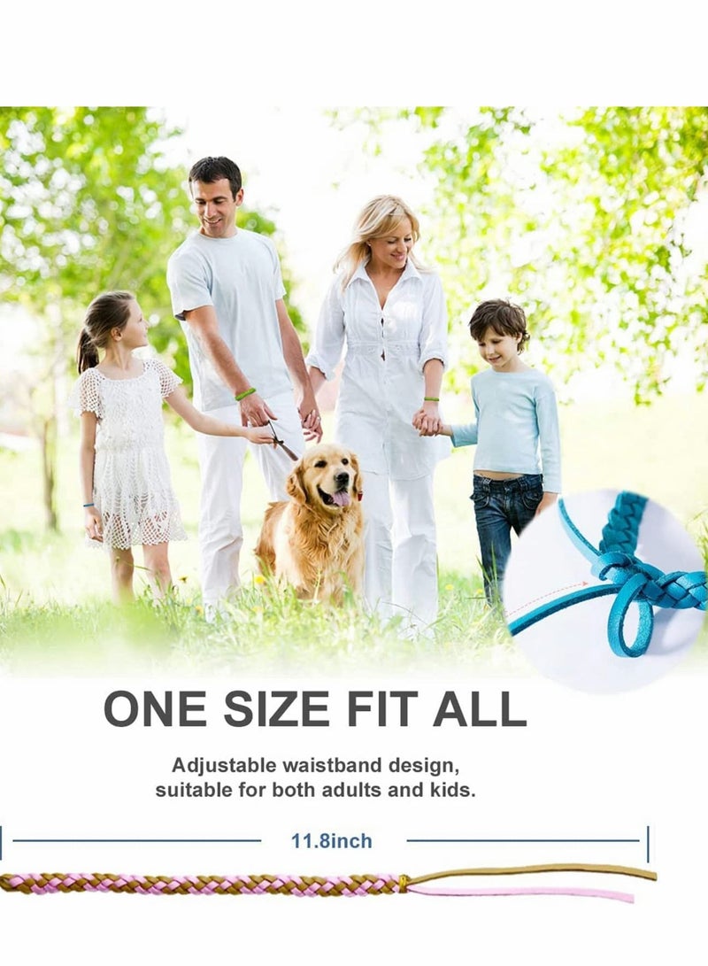 SYOSI Mosquito Repellent Bracelets, Individually Wrapped PU Leather Mixed Color Bands for Kids & Adults Outdoor Camping Fishing Traveling, Insect Killer Natural Ingredient 12 Pack - Image 4