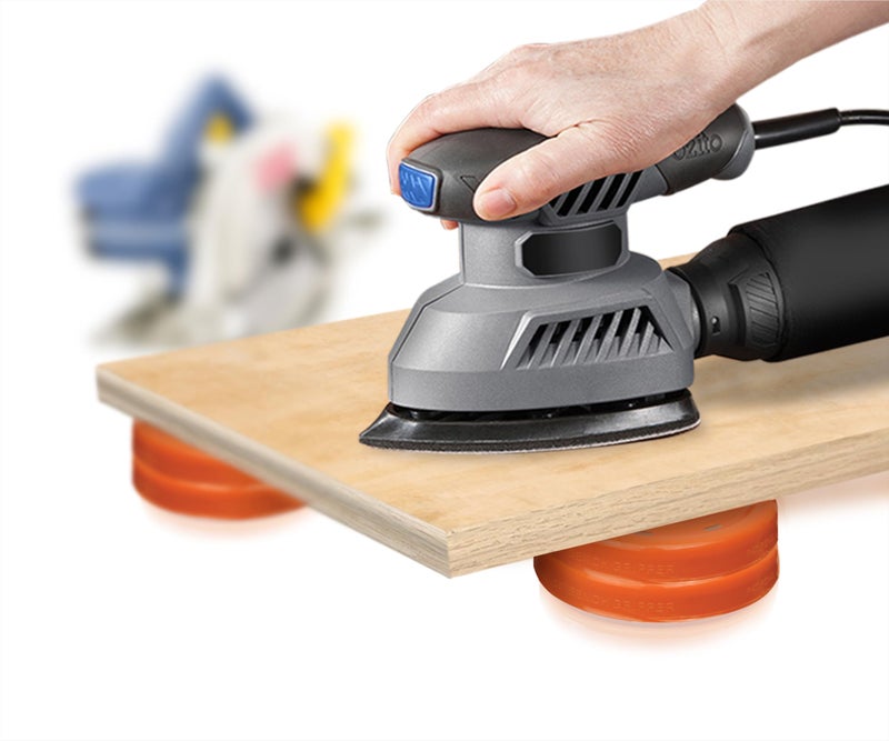 Slipstick قبضات عالمية CB700 من سليبستيك مع سطح غير قابل للانزلاق لنجارة الخشب، الطلاء، التسوية، الرفع، والدعم (مجموعة من 8) 2-3/4 بوصة دائري x ½ بوصة ارتفاع - برتقالي، 8 عبوة، 8 عدد - Image 2