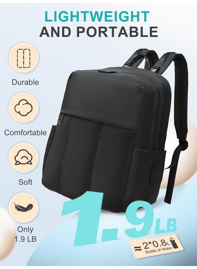 MOMINSIDE حقيبة ظهر حفاضات MOMINSIDE - حقيبة حفاضات مبطنة كبيرة جدًا - حقيبة حفاضات نيونبرين مبطنة للأطفال لولدين وبنتين، وسادة تغيير كبيرة، أحزمة عربة، 15 جيب، أسود - Image 3