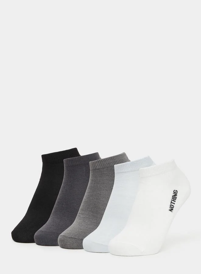 Styli  Pack of 5 - Ribbed Cuff Ankle Socks for Men | Best Price UAE