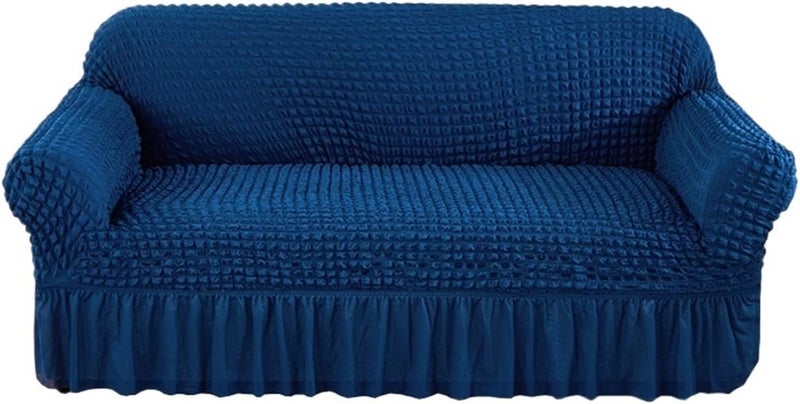 Sofa Cover for Living Room Couch Protector with Skirts Unique Soft Slipcover for Home for Couch Cushion(Color 6,3-Seater(190-230cm)) - Image 1