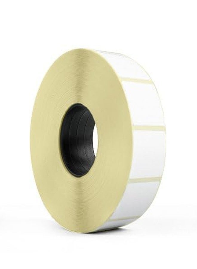 Sehgal Store 38x25 Direct Thermal Barcode Label Sticker - 1.5 x 1 Inches - 38mm x 25mm - 1000 Labels Per Roll 1UPs - White Self Adhesive Sticker for Printing Barcoding (Pack of (1) - Image 1