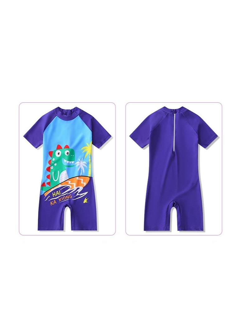 YD Long Sleeved Beach Sunscreen Children's One Piece Swimsuit - Image 2