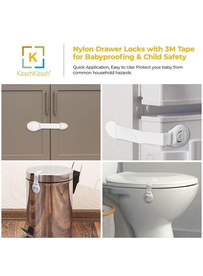 كيتش كيتش أقفال أمان للأثاث للأطفال (عبوة من 8 قطع باللون البني بالكامل) صنع في الهند - Image 5
