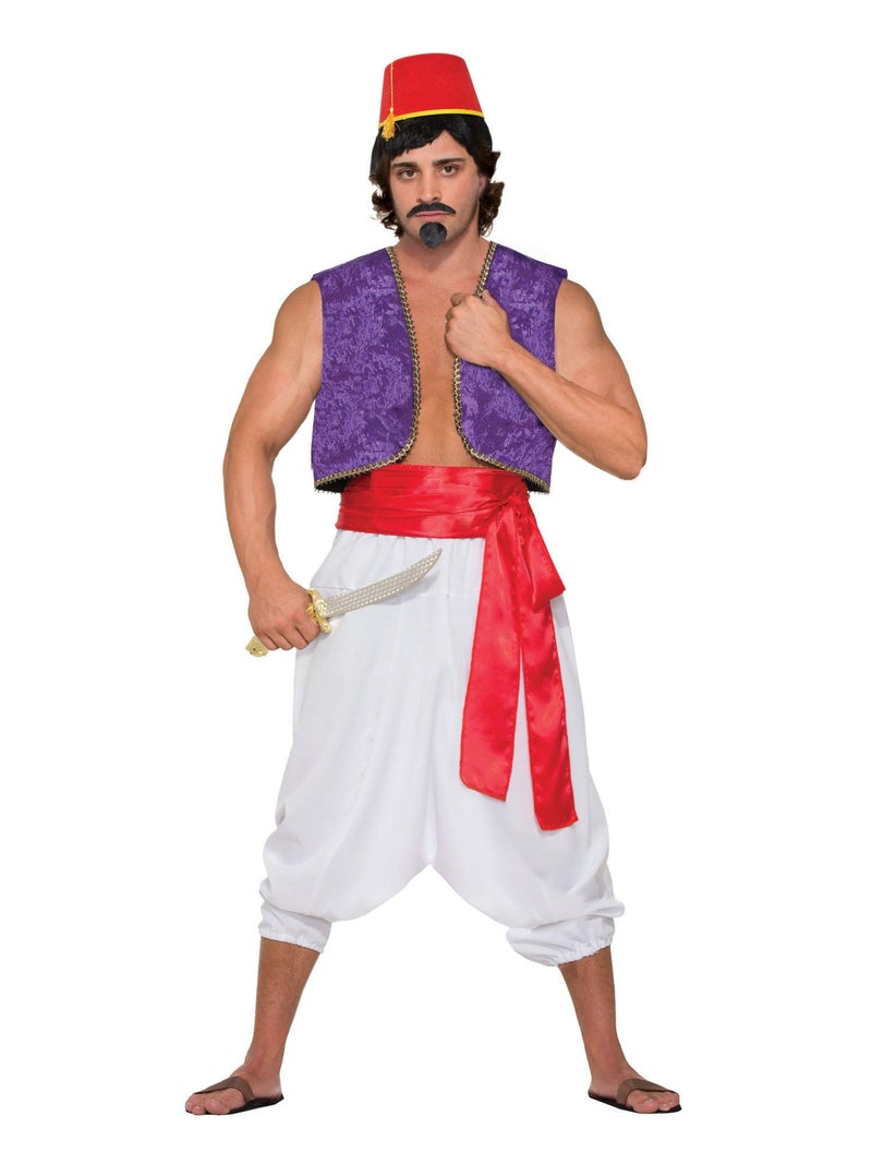 Rubies Desert Prince Purple Genie Vest for Adults, Men's One Size - Image 1