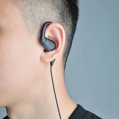 UAYESOK 3.5mm Listen Only Earpiece for Radio Speaker Mic of Motorola Kenwood Baofeng, Police Security Law Enforcement Shoulder Mic Headset, Ear-Hook - Image 3