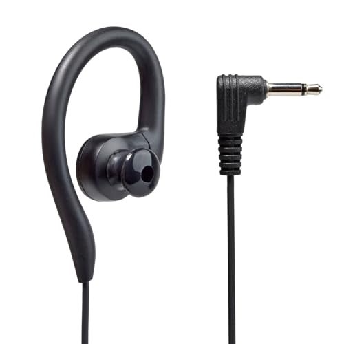UAYESOK 3.5mm Listen Only Earpiece for Radio Speaker Mic of Motorola Kenwood Baofeng, Police Security Law Enforcement Shoulder Mic Headset, Ear-Hook - Image 1