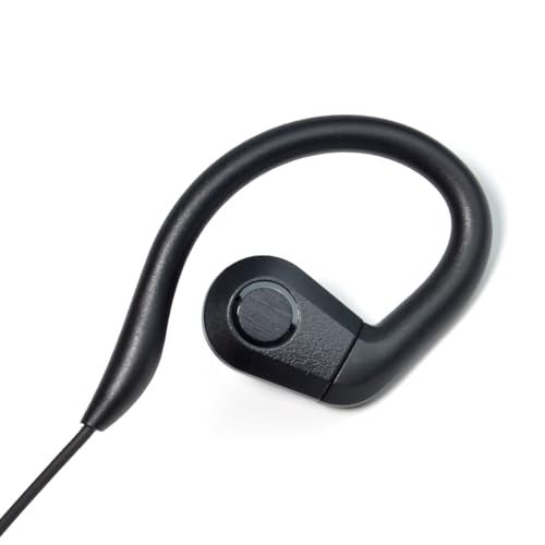 UAYESOK 3.5mm Listen Only Earpiece for Radio Speaker Mic of Motorola Kenwood Baofeng, Police Security Law Enforcement Shoulder Mic Headset, Ear-Hook - Image 5