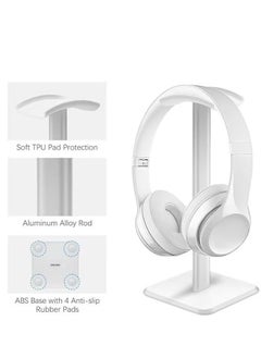 Generic Z8 Over Ear Headset Stand Detachable Headphone Holder Gaming Headset Bracket Aluminum Alloy Earphone Display Rack White  - Image 1