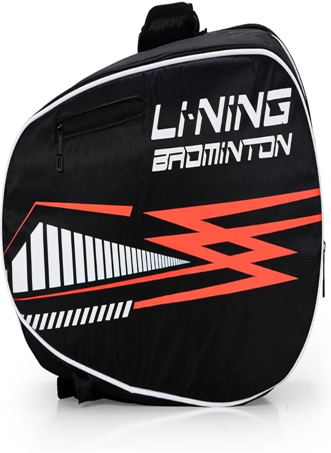 لي-نينج Turbopac Double Zipper Polyester Badminton Kit Bag (Black)