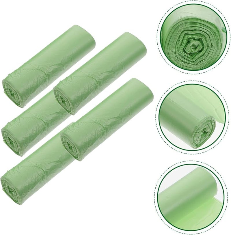 أكياس القمامة القابلة للتحلل من نشا الذرة 100 قطعة متينة وآمنة للاستخدام المنزلي - Image 4