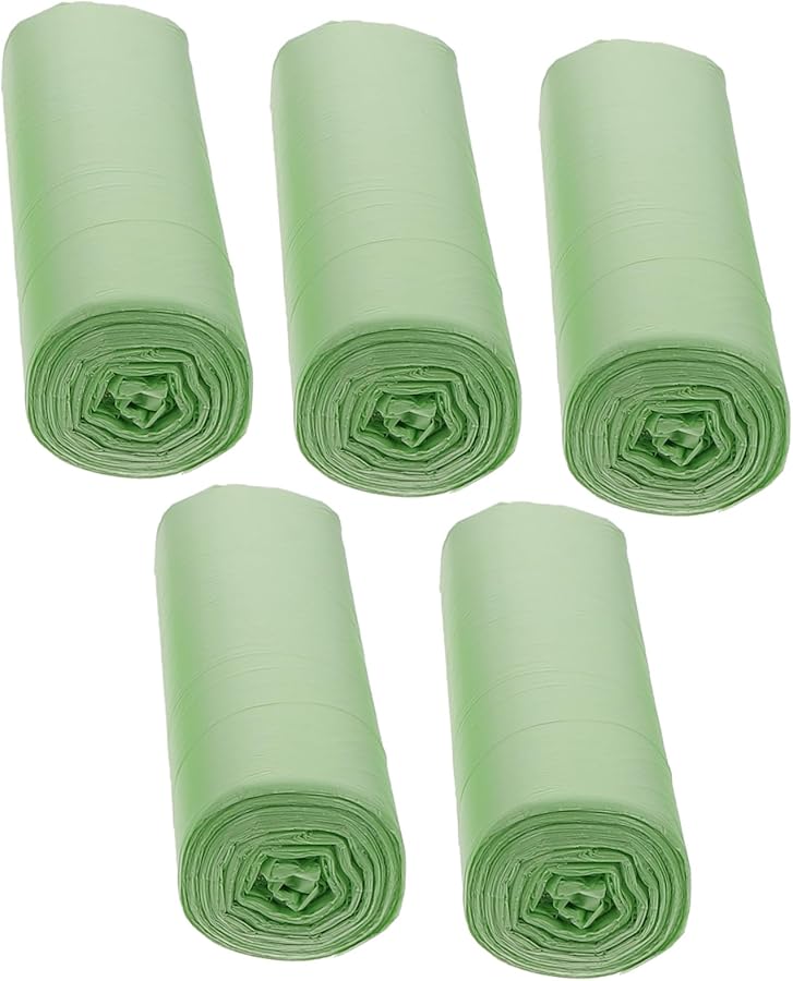 أكياس القمامة القابلة للتحلل من نشا الذرة 100 قطعة متينة وآمنة للاستخدام المنزلي - Image 2