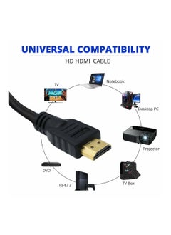 Haricom 20 Meter  HDMI Cable V1.4 by True High Quality HIGH SPEED Long Lead with Ethernet ARC 3D  Full HD 1080P PS4 Xbox One Sky HD TV Laptop PC Monitor CCTV  Black & Gold Plated  - Image 2