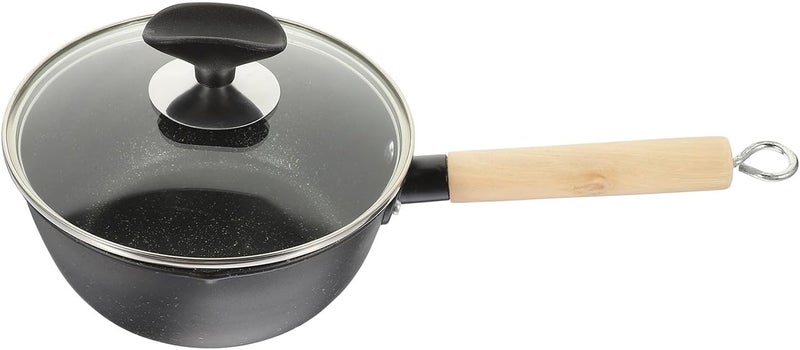 Stone Milk Saucepan 18cm Non-stick Soup Pan with Lid Thickened Stew Pot for Food Cooking on Stove Random Color - Image 1