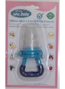 Sevi Bebe Baby Boy Silicone Fruit and Vegetable Pacifier and Teether BLUE-240