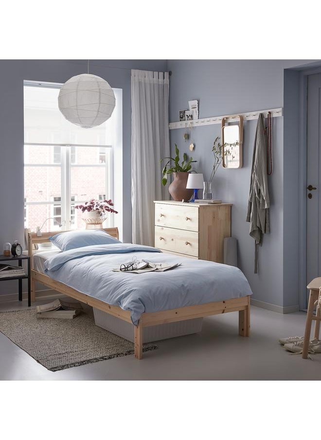 Bed Frame Pine/Luröy 90X200 Cm