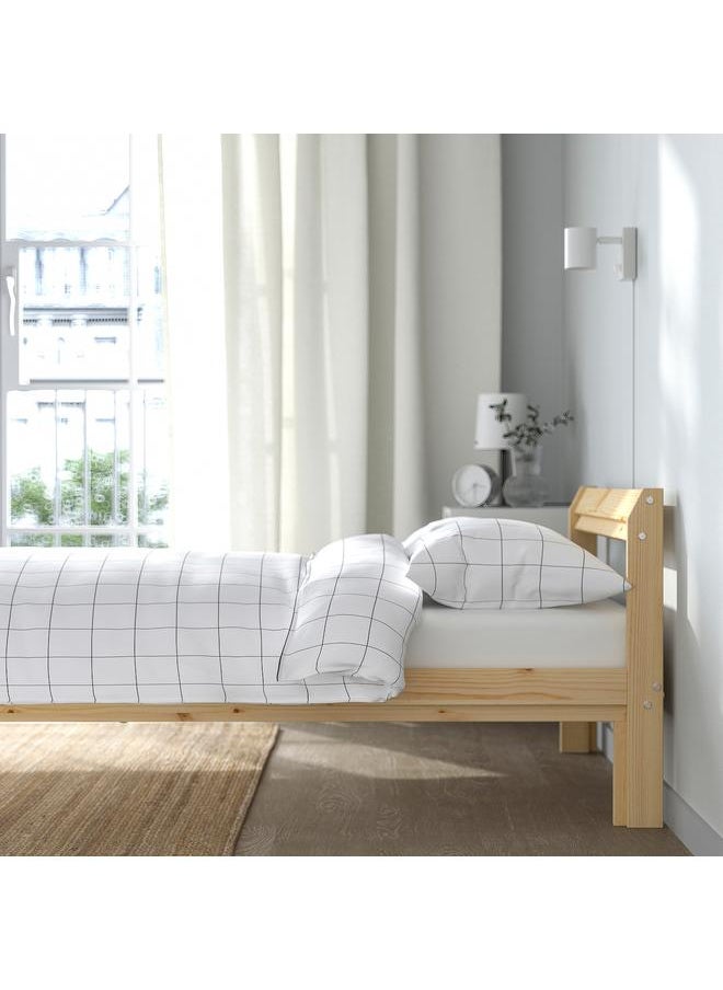 Bed Frame Pine/Luröy 90X200 Cm
