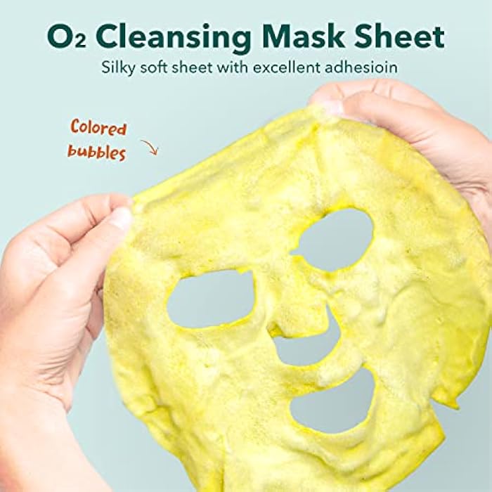 Purederm Deep Purifying Yellow O2 Bubble Mask Turmeric (5 Pack) – Bubble Face Sheet Mask for Purifying & Vitalizing - Image 5