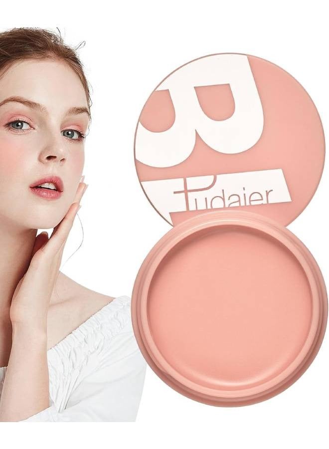 pudaier Blush Matte Face Blusher Long wearing Makeup Balm Waterproof Facial Nourishing Blush Cream Blush for Contours Cheeks Infused with Castor Oil and Vitamin E Ultra Pigmented Blush for Natural Glow 01 - Image 1