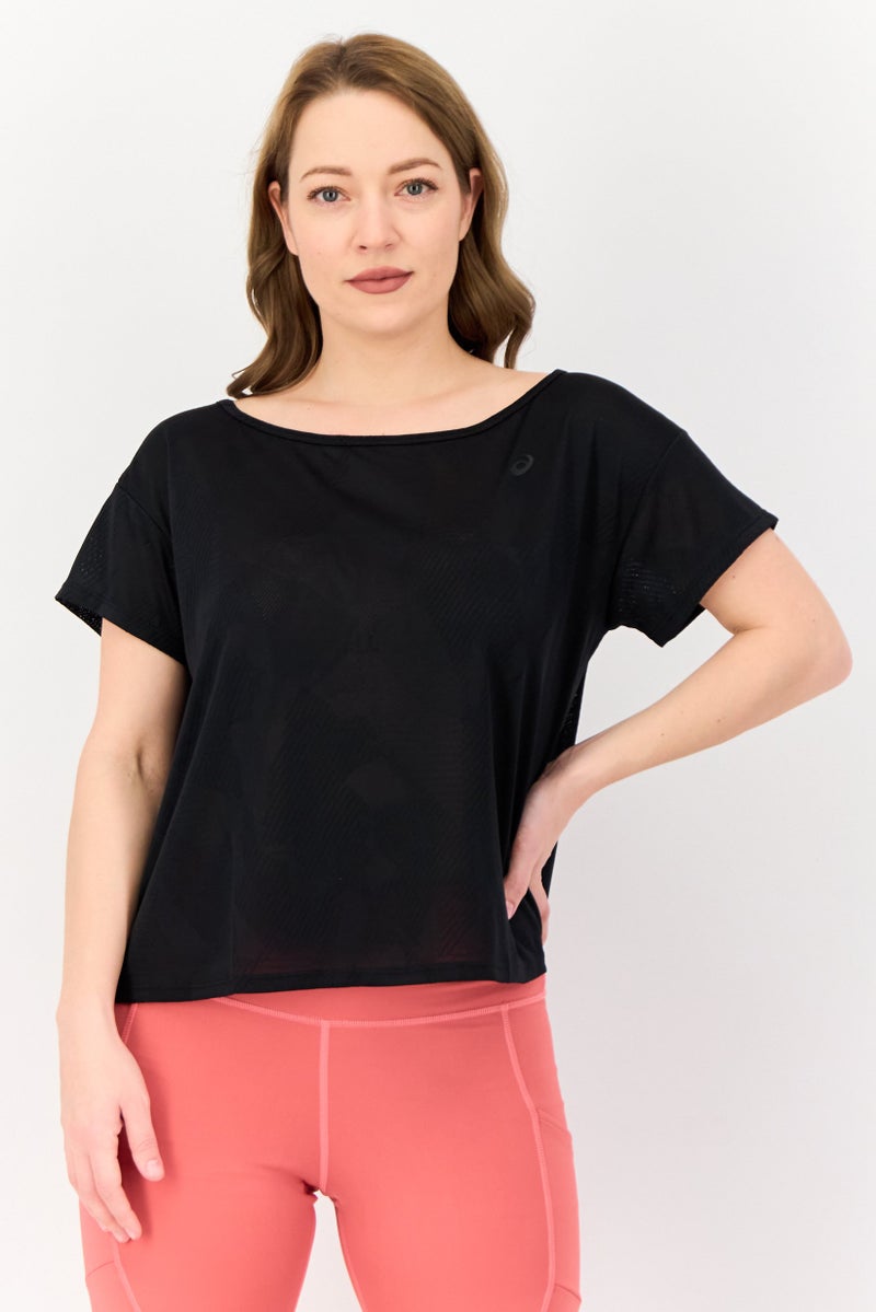 asics Women Sportswear Fit Short Sleeve Training T-shirt, Black - Image 1
