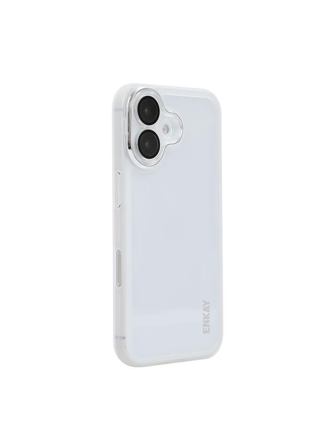 Case For iPhone 16 Hat-Prince Translucent Matte TPU Phone Case with Lens Film
