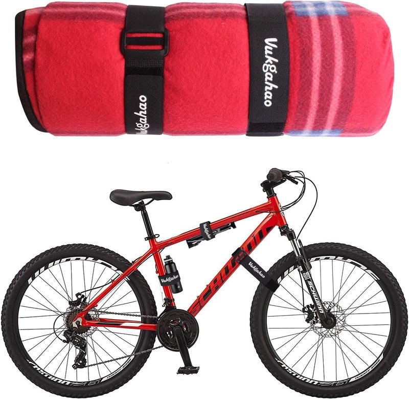 Vukgahao Bike Straps Bicycles Wheel Stabilizer Straps for Car Bike Rack/SUV Trunk Bike Rack, Versatile Adjustable Hook & Loop Straps Tie Downs Bike Stabilizer Straps (32"x1.5"x) Black - Image 5