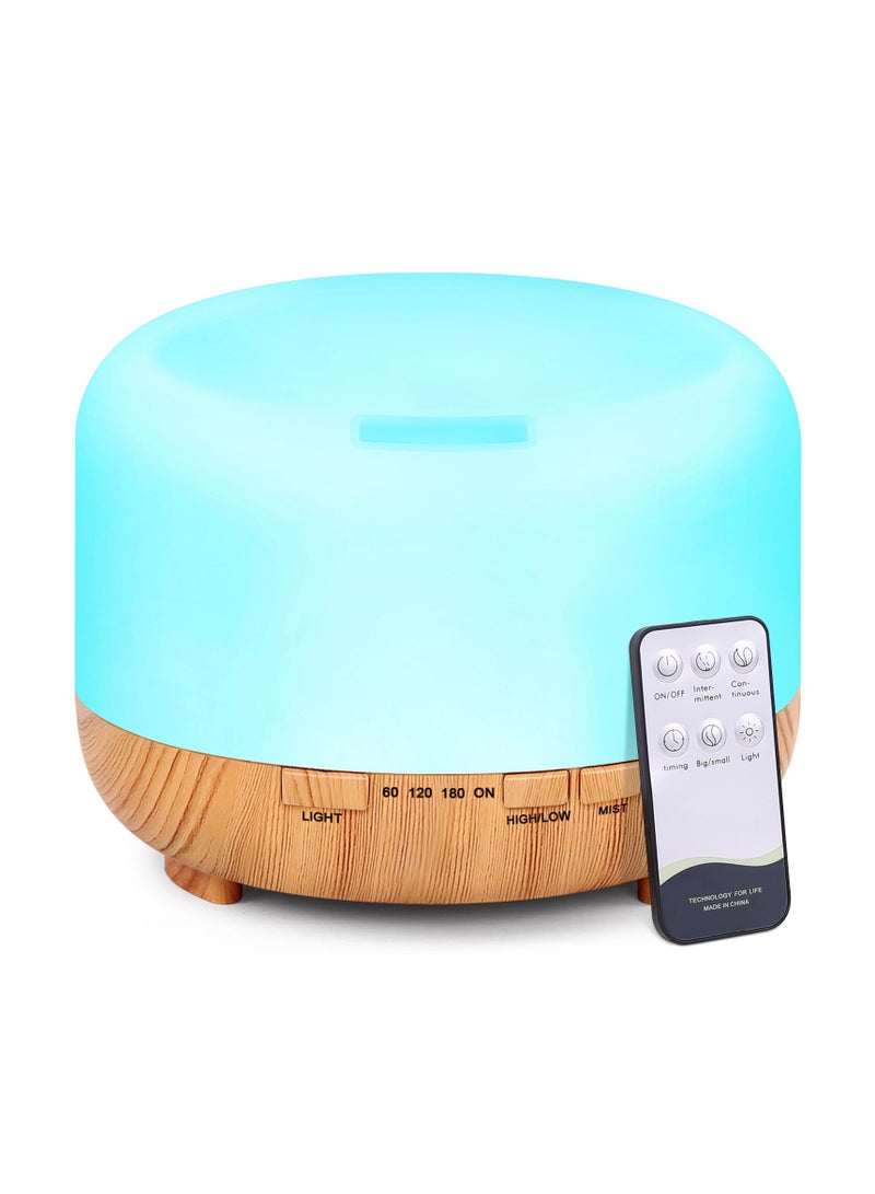 7-Colour LED Light Lamp Aroma Diffuser Essential Oil Air Humidifier 500ml  - Image 1