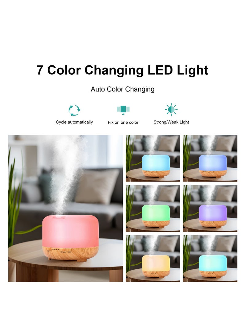 7-Colour LED Light Lamp Aroma Diffuser Essential Oil Air Humidifier 500ml  - Image 3