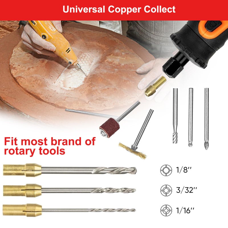 Vkndoynt 544-Piece Rotary Tool Accessories Kit, Universal Rotary Tool Bits for Easy Drilling, Cutting, Grinding, Sanding, Sharpening, Carving and Polishing, with Carrying Case - Image 3