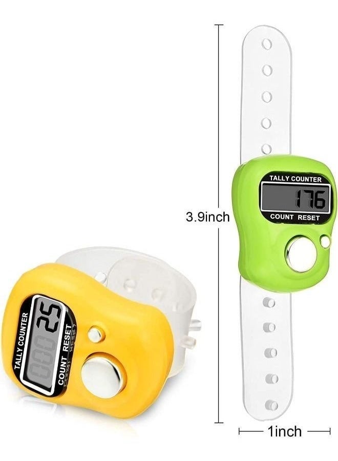 A small and elegant electronic prayer beads ring with a digital LCD screen for fingers, featuring a digital counter, multi-colored display, and a manually resettable digital counter. - Image 4