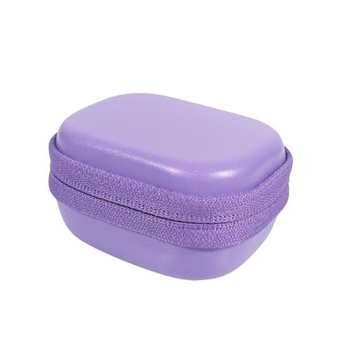 CaseSack Case for TAGRY X08 Bluetooth Headphones True Wireless Earbuds 60H, mesh Pocket for Charge Cable (Purple) - Image 2
