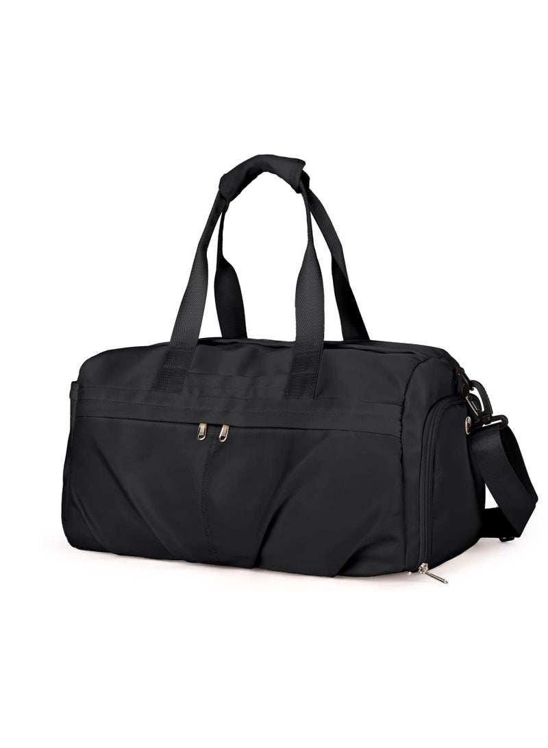 Excefore Travel Duffel Bag, Sport Gym Tote Bags, Gym Bag with Shoes Compartment and Wet Pocket, Waterproof Weekend Overnight Bag - Image 1