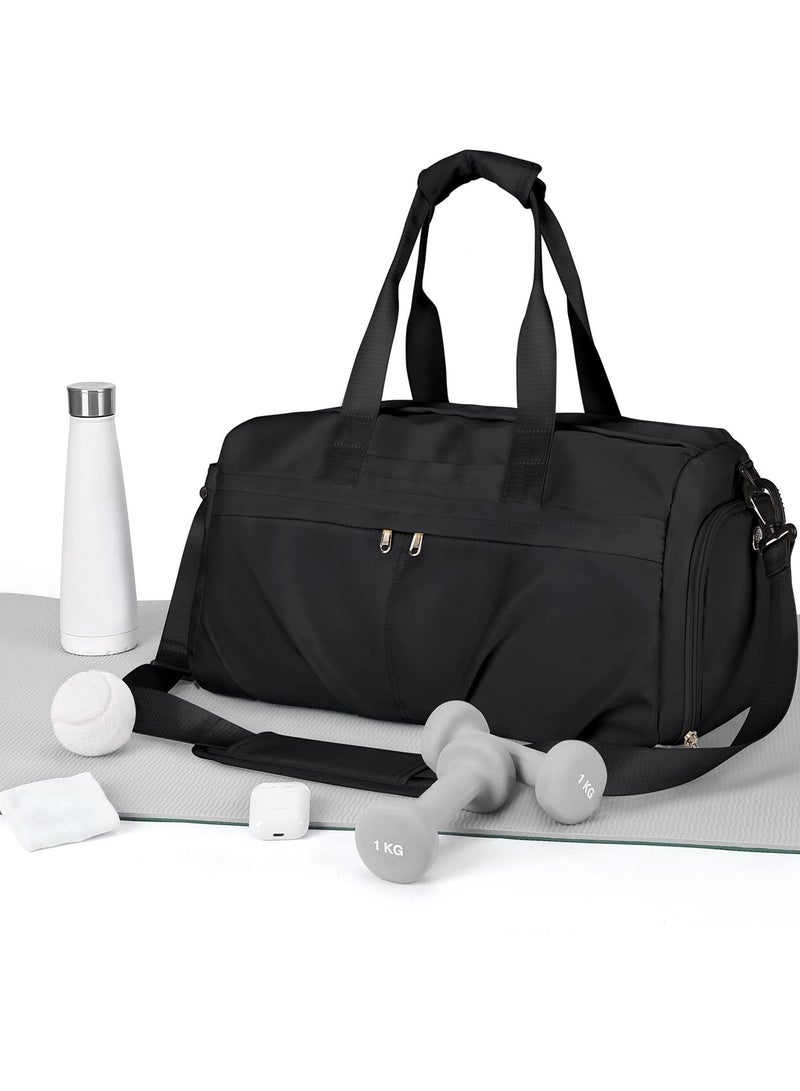 Excefore Travel Duffel Bag, Sport Gym Tote Bags, Gym Bag with Shoes Compartment and Wet Pocket, Waterproof Weekend Overnight Bag - Image 2