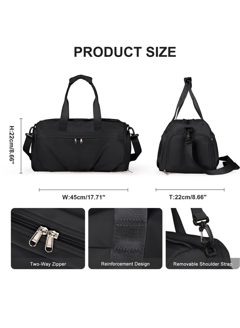 Excefore Travel Duffel Bag, Sport Gym Tote Bags, Gym Bag with Shoes Compartment and Wet Pocket, Waterproof Weekend Overnight Bag - Image 5