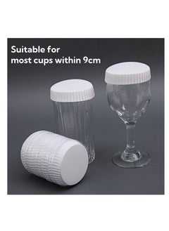 NOVOLAN NOVOLAN Disposable Cup Lid, 150-Pack Absorbent and Heat-Resistant Paper Cup Covers, Dust & Dirt Preventive Drink Lids, Coffee Cup Covers for Home Kitchen, Cafés, Parties, for Hot & Cold Beverages 9cm  - Image 5