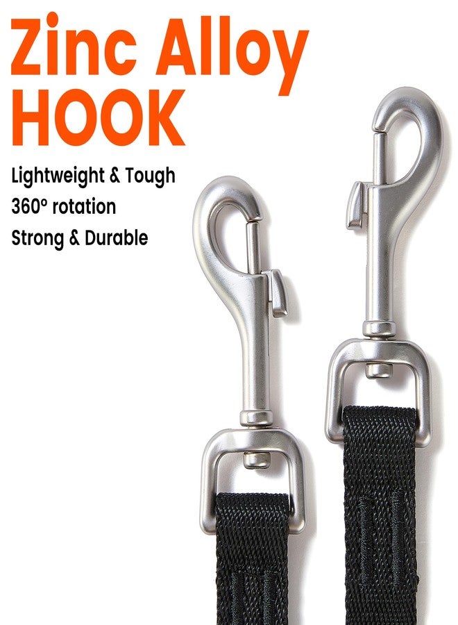 HOWGO Double Dog Leash, No Tangle 360° Swivel, Adjustable Two Padded Handles, Double Clip Dog Leash Coupler Splitter for 30~150 lbs Large and Medium Breeds (Green, 4/5'' x 4.8 FT, Std) - Image 4