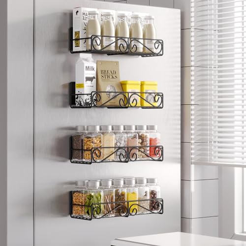 Hoopoton 4 Pack Magnetic Spice Rack for Refrigerator - Image 5